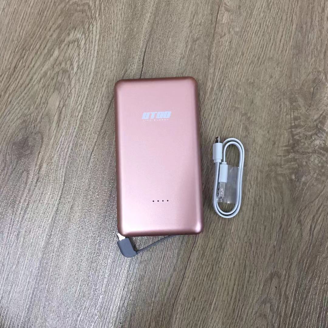 (ROSE GOLD)UTOO U80 8000mAh Power Bank Li-Polymer Battery(READY STOCK)